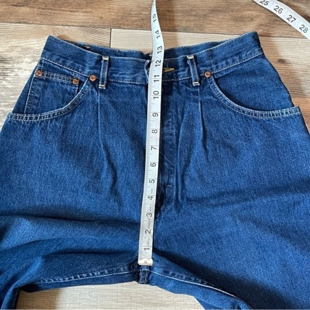 Vintage Lee High Rise Pleated Jeans, Union Made - image 5